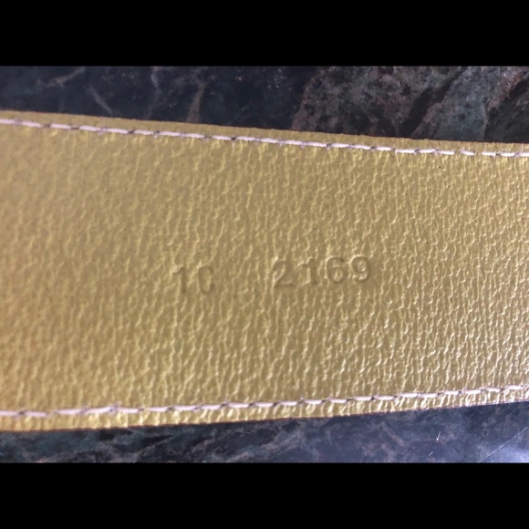 PRADA lime leather belt, Size 78/28, Excellent - Picture 8 of 14